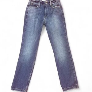 Frame Denim Classic Indigo Straight Jeans